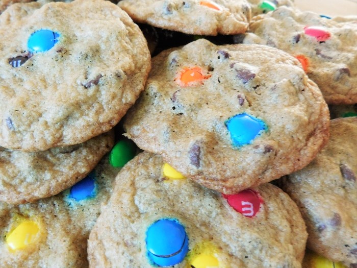 Chocolate Chip Cookies with M&Ms